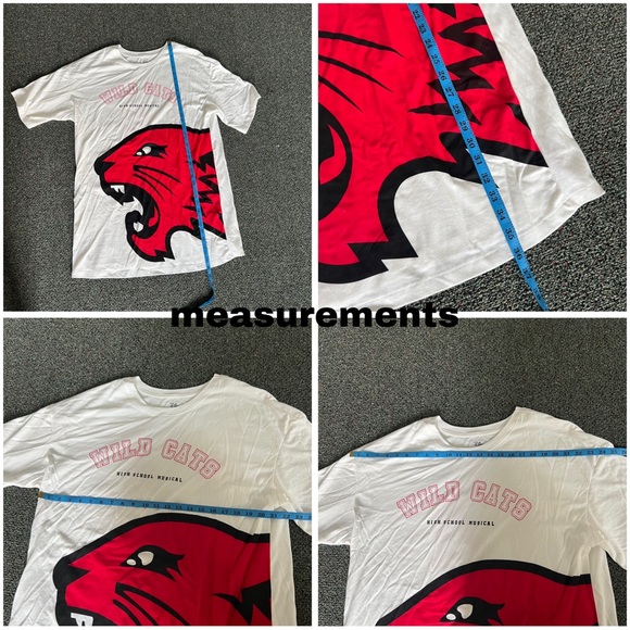 DISNEY Red Black High School Musical Bolton Jersey Midi Dress Graphic T-Shirt - Picture 12 of 14